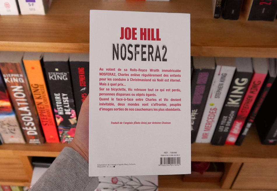 Le résumé du livre Nosfera2 de Joe Hill qui parle de ChristmasLand, de Charles Manx, de la Gamine Vic et de la terrible Rolls-Royce Wraith. 